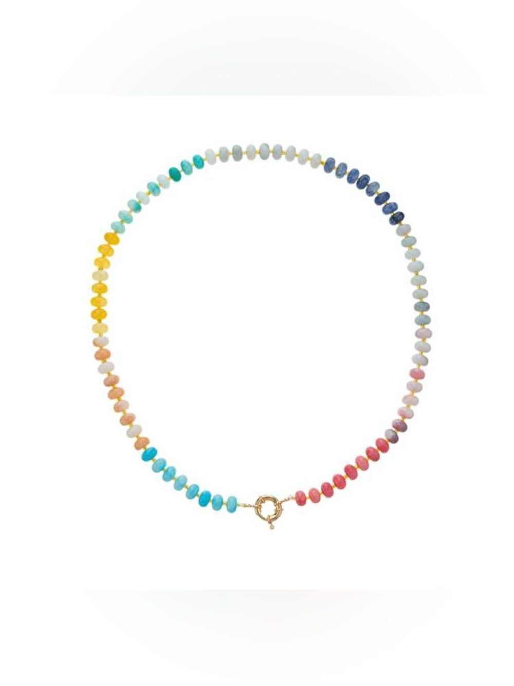 Boho rainbow necklace #2815